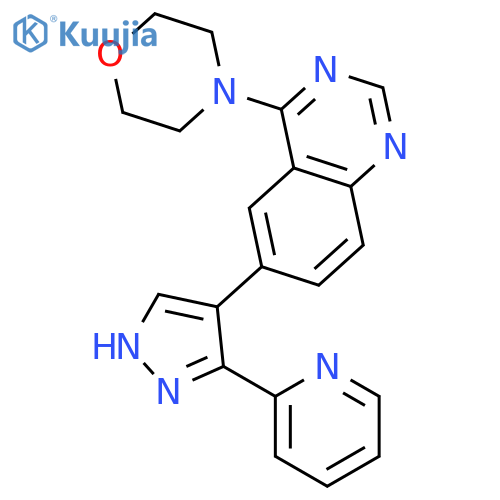 4-morpholin-4-yl-6-(3-pyridin-2-yl-1H-pyrazol-4-yl)-quinazoline structure