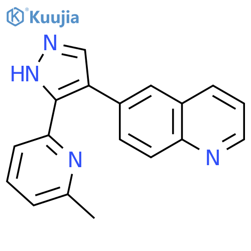 6-(3-(6-methylpyridin-2-yl)-1H-pyrazol-4-yl)quinoline structure