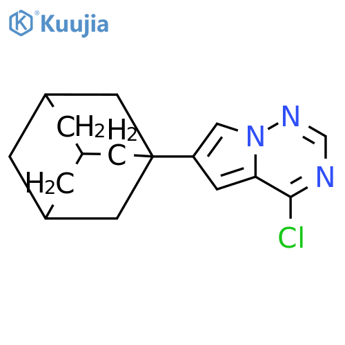 PYRROLO[2,1-F][1,2,4]TRIAZINE, 4-CHLORO-6-TRICYCLO[3.3.1.13,7]DEC-1-YL- structure