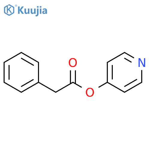 Benzeneacetic acid, 4-pyridinyl ester structure