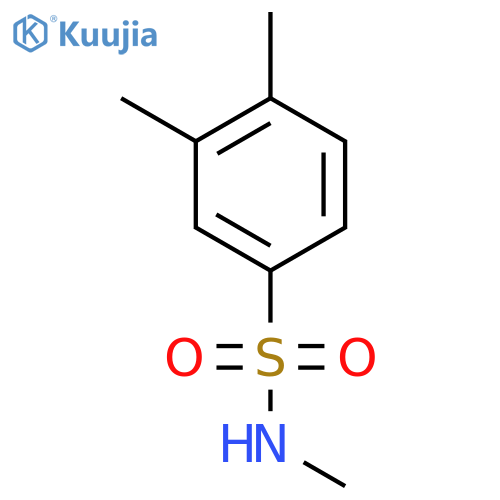 N,3,4-trimethylbenzene-1-sulfonamide structure
