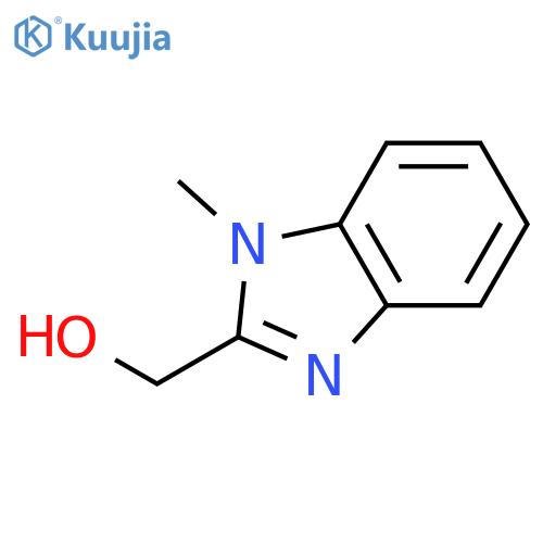 (1-methyl-1H-1,3-benzodiazol-2-yl)methanol structure