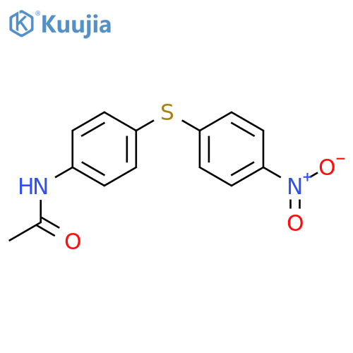 Acetamide,N-[4-[(4-nitrophenyl)thio]phenyl]- structure