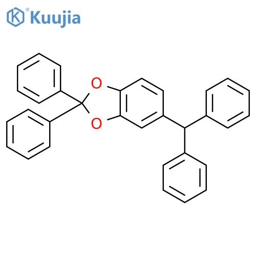 5-benzhydryl-2,2-diphenyl-1,3-benzodioxole structure