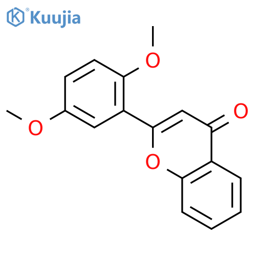 4H-1-Benzopyran-4-one,2-(2,5-dimethoxyphenyl)- structure