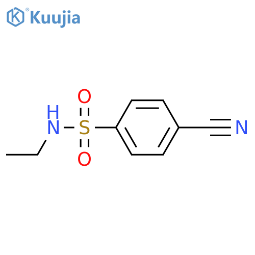 4-cyano-N-ethylbenzene-1-sulfonamide structure