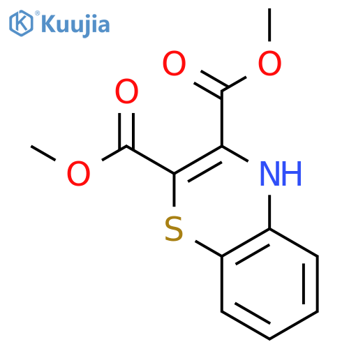 4H-1,4-Benzothiazine-2,3-dicarboxylic acid, dimethyl ester structure
