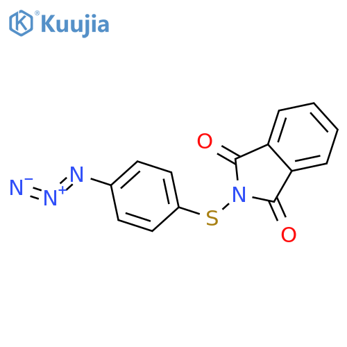 1H-Isoindole-1,3(2H)-dione,2-[(4-azidophenyl)thio]- structure