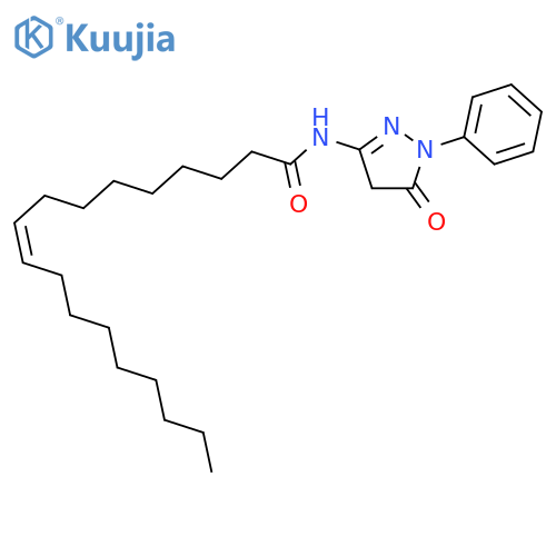 9-Octadecenamide,N-(4,5-dihydro-5-oxo-1-phenyl-1H-pyrazol-3-yl)-, (Z)- (9CI) structure
