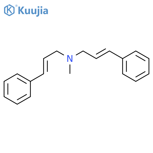 (2E)-N-methyl-3-phenyl-N-[(2E)-3-phenylprop-2-en-1-yl]prop-2-en-1-amine structure