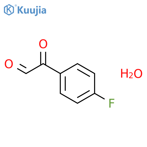 2-(4-Fluorophenyl)-2-oxoacetaldehyde hydrate structure