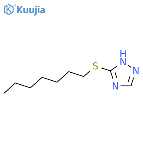 1H-1,2,4-Triazole,5-(heptylthio)- structure
