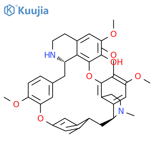 (3S,22S)-10,11,16,27-tetramethoxy-4-methyl-13,29-dioxa-4,21-diazaheptacyclo[28.2.2.1~14,18~.1~24,28~.0~3,8~.0~7,12~.0~22,36~]hexatriaconta-1(32),7,9,11,14(36),15,17,24(35),25,27,30,33-dodecaen-15-ol (non-preferred name) structure