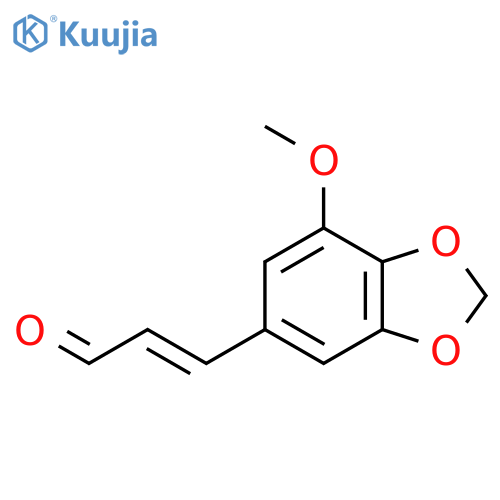 3-(7-Methoxybenzo[d][1,3]dioxol-5-yl)acrylaldehyde structure
