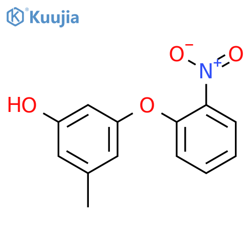 PHENOL, 3-METHYL-5-(2-NITROPHENOXY)- structure