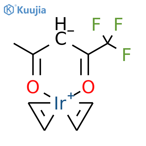 iridium, (1,1,1-trifluoro-2,4-pentanedionato-o,o'-)-bis??2-ethene structure