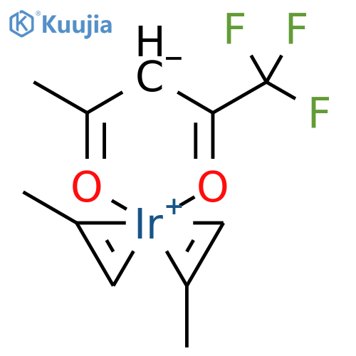 Iridium, bis[(1,2-η)-1-propene](1,1,1-trifluoro-2,4-pentanedionato-O,O')- (9CI) structure
