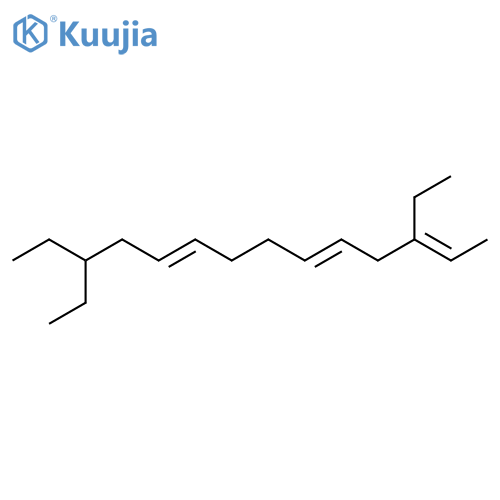 2,5,9-Tetradecatriene, 3,12-diethyl- structure