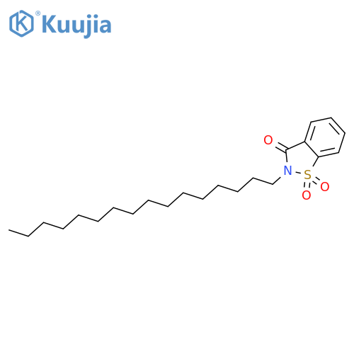 1,2-Benzisothiazol-3(2H)-one,2-hexadecyl-, 1,1-dioxide structure