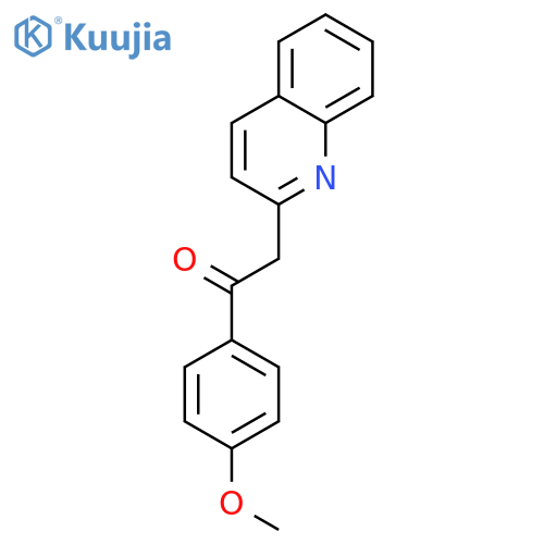 1-(4-Methoxyphenyl)-2-quinolin-2-ylethanone structure
