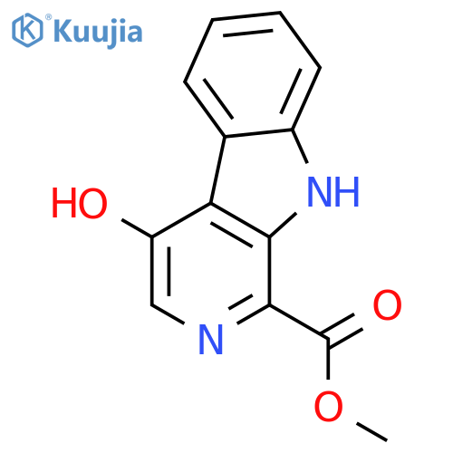 4-hydroxy-9H-Pyrido[3,4-b]indole-1-carboxylic acid methyl ester structure
