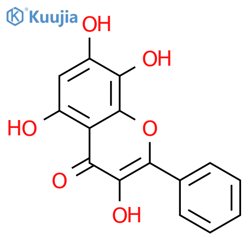 3,5,7,8-tetrahydroxy-2-phenyl-4H-chromen-4-one structure
