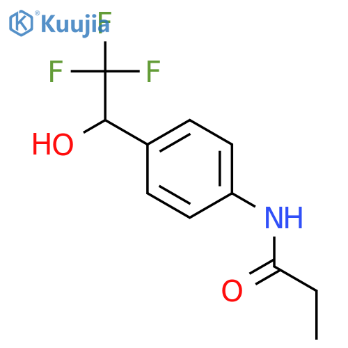 Propanamide,N-[4-(2,2,2-trifluoro-1-hydroxyethyl)phenyl]- structure