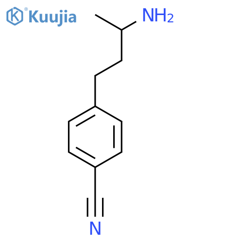 4-(3-aminobutyl)benzonitrile structure