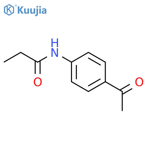 N-(4-acetylphenyl)propanamide structure