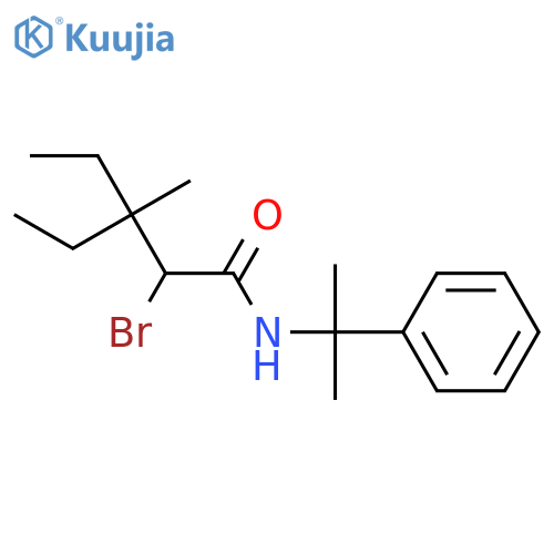 PENTANAMIDE, 2-BROMO-3-ETHYL-3-METHYL-N-(1-METHYL-1-PHENYLETHYL)- structure