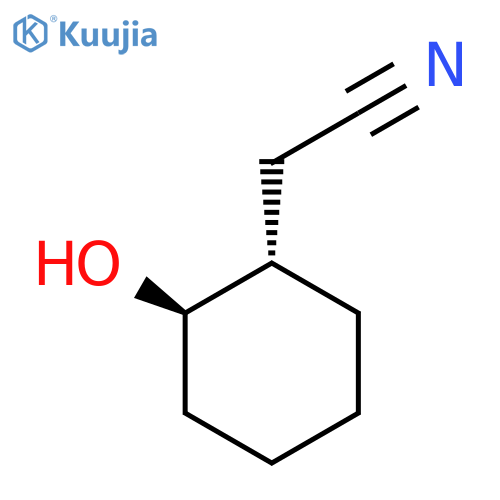 2-(1S,2R)-2-hydroxycyclohexylacetonitrile structure