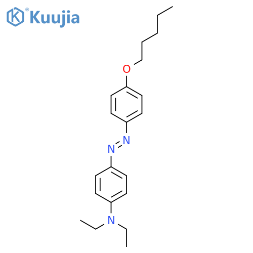 Benzenamine, N,N-diethyl-4-[[4-(pentyloxy)phenyl]azo]- structure