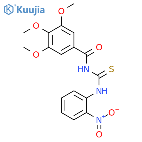 Benzamide, 3,4,5-trimethoxy-N-[[(2-nitrophenyl)amino]thioxomethyl]- structure