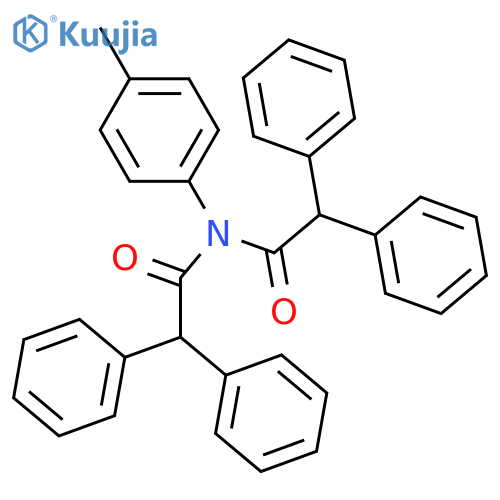 Benzeneacetamide,N-(2,2-diphenylacetyl)-N-(4-methylphenyl)-a-phenyl- structure