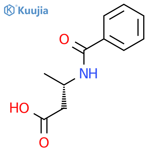 Butanoic acid, 3-(benzoylamino)-, (3S)- structure