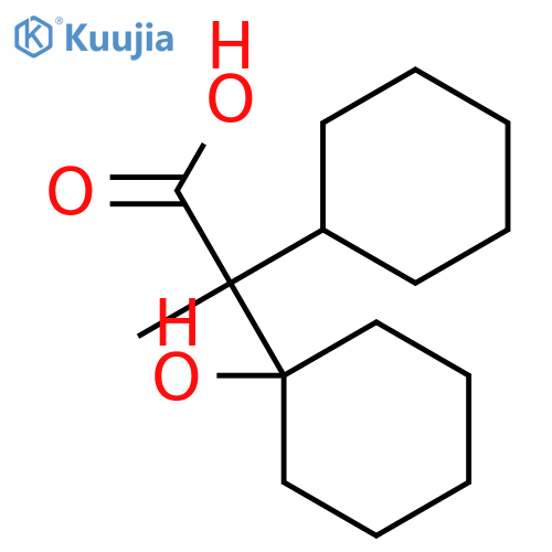 Cyclohexaneacetic acid,a-cyclohexyl-1-hydroxy-a-methyl- structure