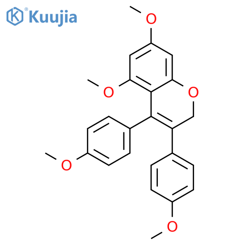 5,7-dimethoxy-3,4-bis(4-methoxyphenyl)-2H-chromene structure