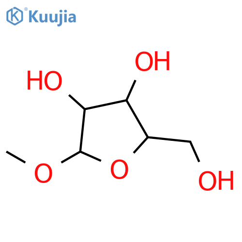 Methyl b-D-Ribofuranoside structure