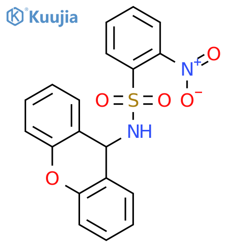 Benzenesulfonamide,2-nitro-N-9H-xanthen-9-yl- structure