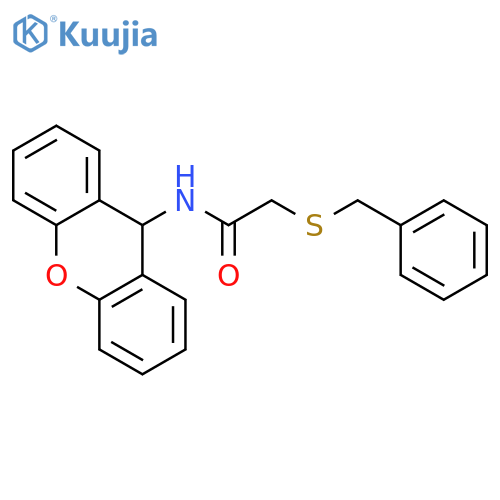 Acetamide,2-[(phenylmethyl)thio]-N-9H-xanthen-9-yl- structure