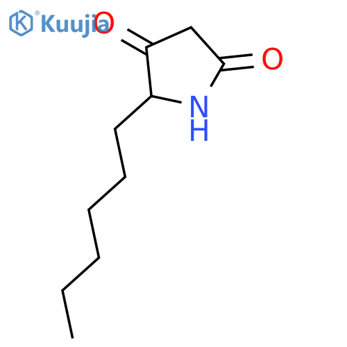 5-hexylpyrrolidine-2,4-dione structure