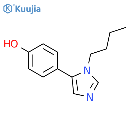 Phenol, 4-(1-butyl-1H-imidazol-5-yl)- structure
