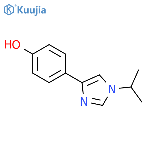 4-[1-(1-methylethyl)-1H-imidazol-4-yl]-Phenol structure