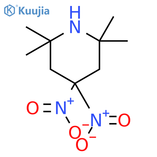Piperidine, 2,2,6,6-tetramethyl-4,4-dinitro- structure