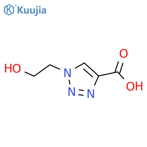 1-(2-Hydroxyethyl)-1H-1,2,3-triazole-4-carboxylic acid structure