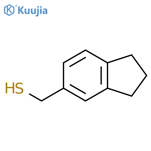 (2,3-dihydro-1H-inden-5-yl)methanethiol structure