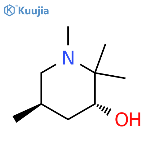 3-Piperidinol,1,2,2,5-tetramethyl-, (3R,5R)-rel- structure