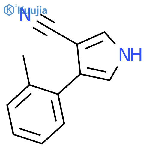 4-(2-Methylphenyl)-1H-pyrrole-3-carbonitrile structure