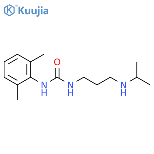 Urea,N-(2,6-dimethylphenyl)-N'-[3-[(1-methylethyl)amino]propyl]- structure