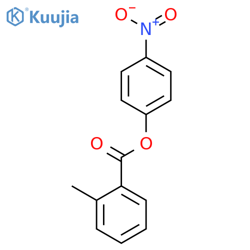 Benzoic acid, 2-methyl-, 4-nitrophenyl ester structure